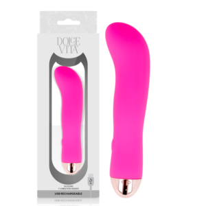 DOLCE VITA – VIBRADOR RECARREGÁVEL DUAS VELOCIDADES PINK 7