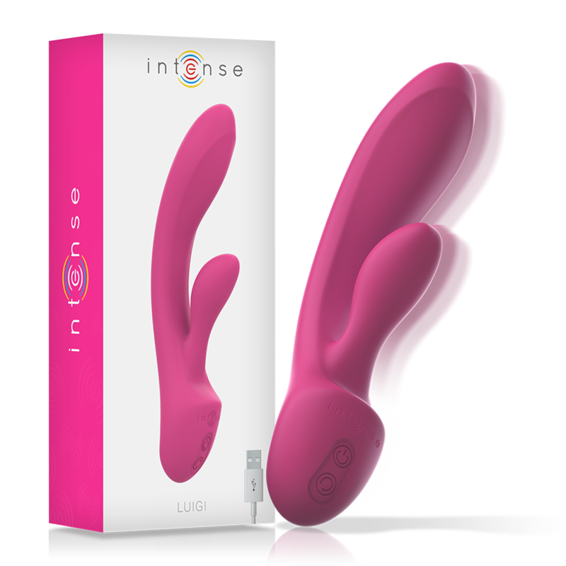 Mercadox INTENSE - VIBRADOR LUIGI COELHO ROSA SILICONE LÍQUIDO