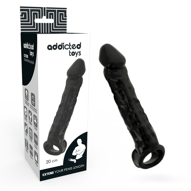 Mercadox ADDICTED TOYS - DONG EXTENSO PRETA
