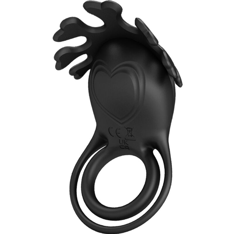 Mercadox PRETTY LOVE - ANEL VIBRADOR RUBEN 7 VIBRAÕES SILICONE PRETO
