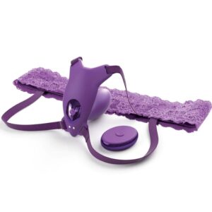 FANTASY FOR HER – ARNÊS DE BORBOLETA G-SPOT COM VIBRADOR, RECARREGÁVEL E CONTROLE REMOTO VIOLETA