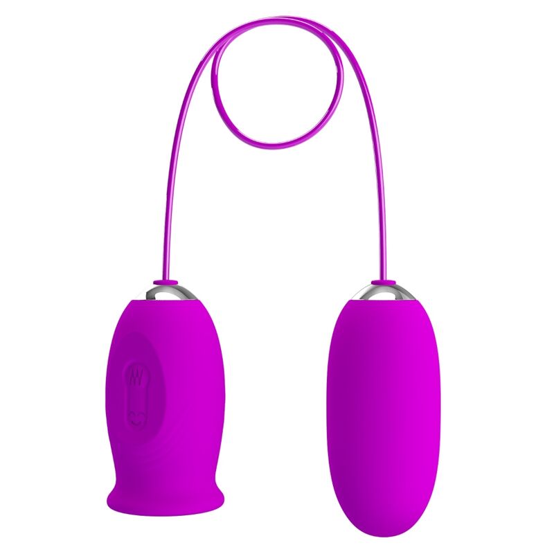 Mercadox PRETTY LOVE - VIBRADOR RECARREGVEL DAISY DUAL EGG ROXO