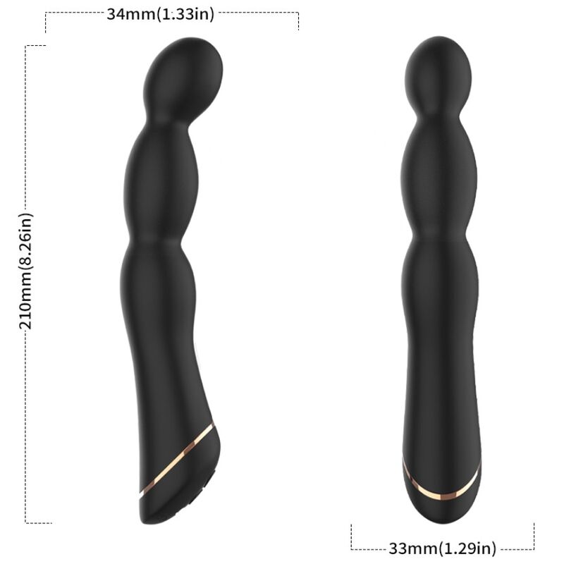 Mercadox ARMONY - VIBRADOR BAMBU AJUSTÁVEL PRETO