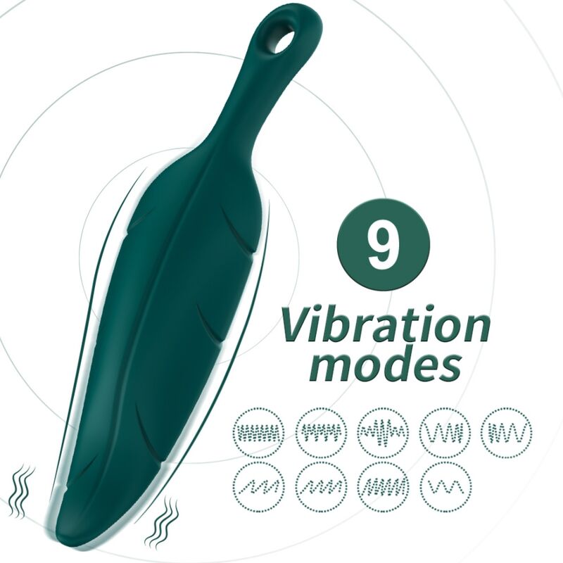 Mercadox ARMONY - ESTIMULADOR E VIBRADOR FOLHA VERDE