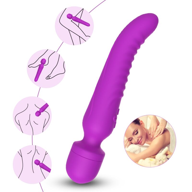 Mercadox ARMONY - MASSAGER MISSION E VIBRADOR EFEITO DE CALOR ROXO