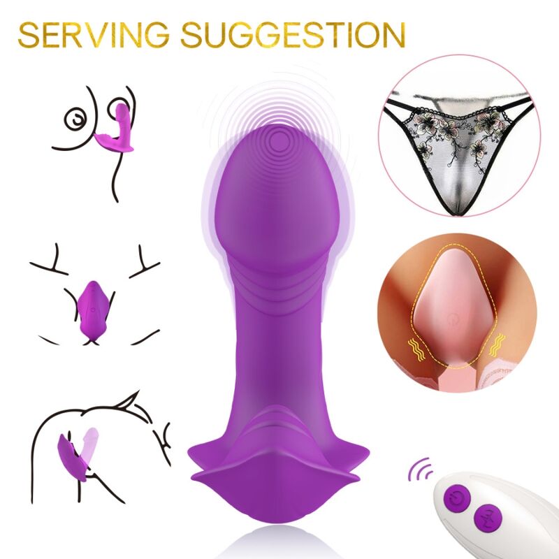 Mercadox ARMONY - VIBRADOR DE APITO CONTROLE REMOTO INTRODUZÍVEL ROXO