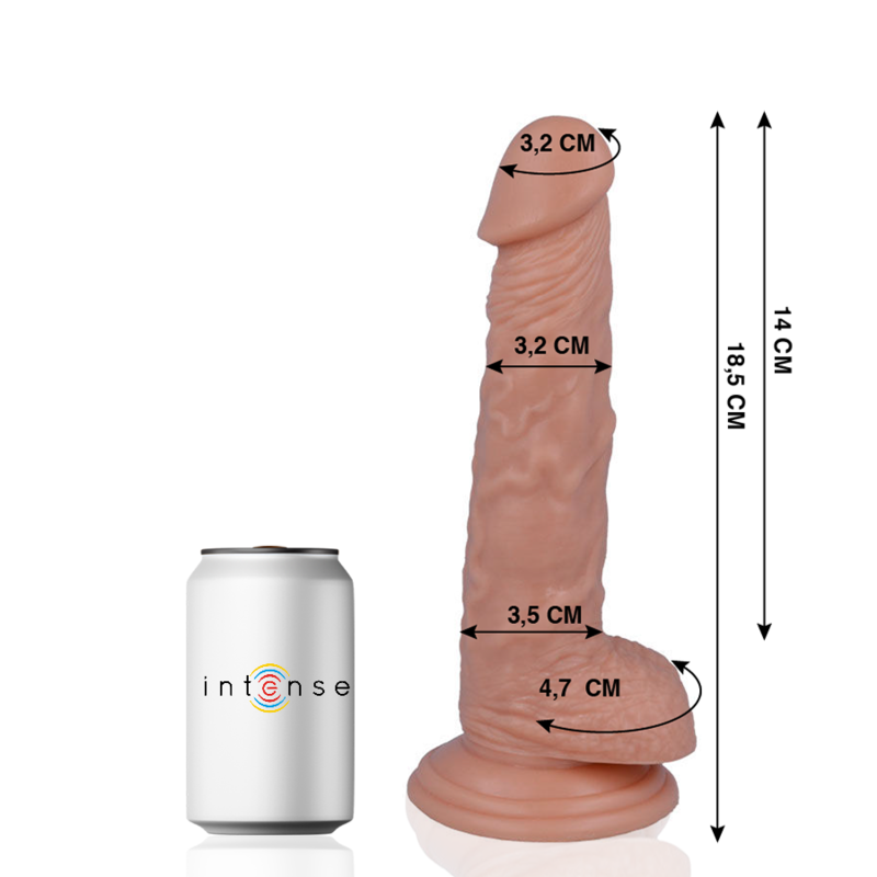 Mercadox MR INTENSE - 13 PÊNIS REALÍSTICO 18.5 CM -O- 3.2 CM