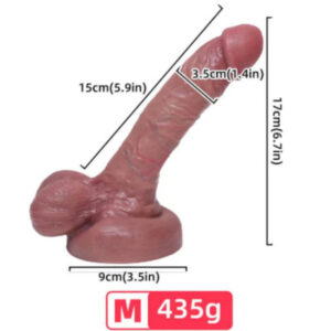 ARMONY – DILDO SILICONE LÍQUIDO REALÍSTICO 15 CM