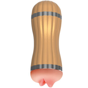 ARMONY – BEVIS DUPLO MASTURBADOR VAGINAL E BOCAL SEM VIBRAÇÃO DOURADO