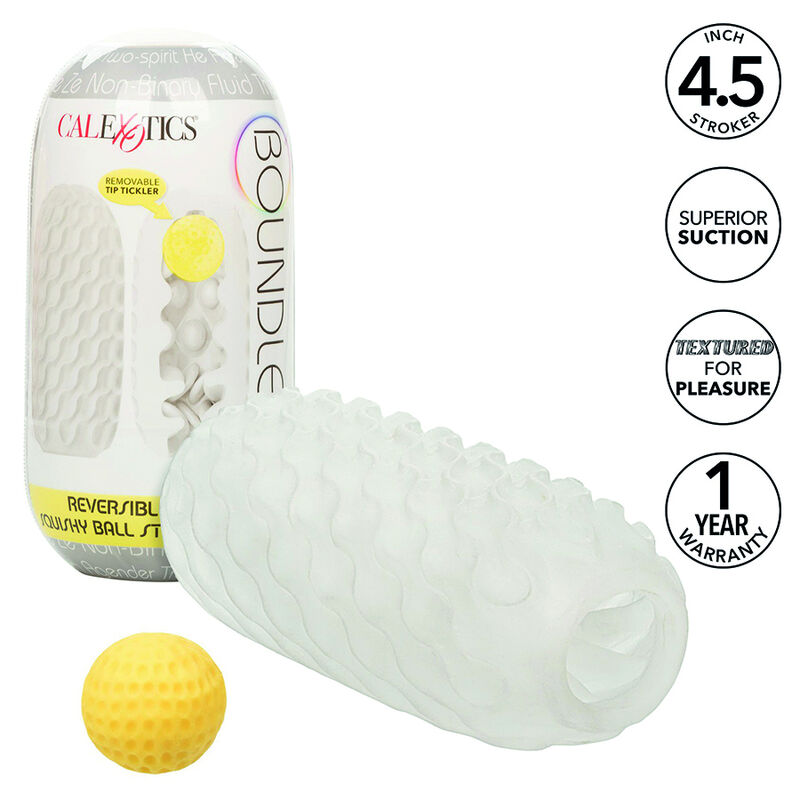Mercadox CALEXOTICS - BOUNDLESS REVERSÍVEL SQUISHY BALL STROKE CINZA