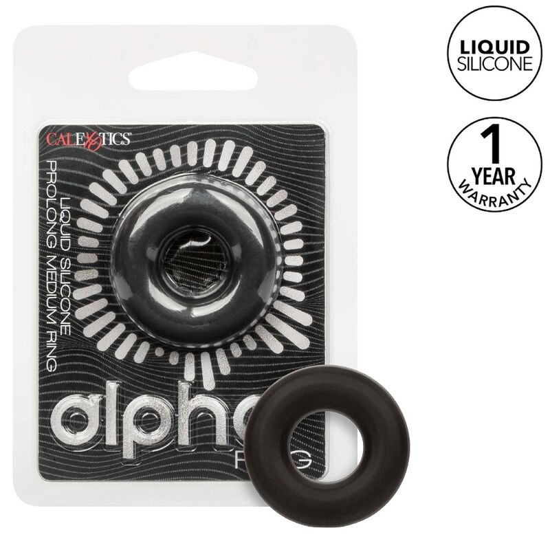 Mercadox CALEXOTICS - ALPHA PROLONG MEDIUM RING PRETO