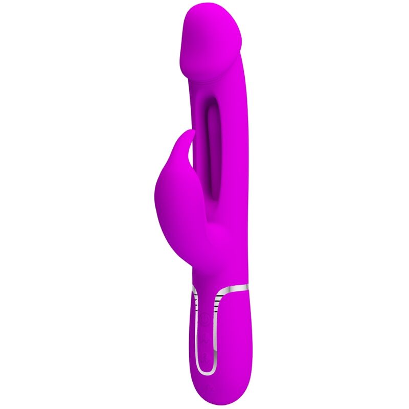 Mercadox PRETTY LOVE - VIBRADOR COELHO DEJON 3 EM 1 MULTIFUNO FUCSIA