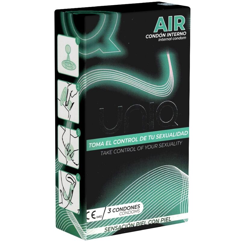 Mercadox UNIQ - AIR SEM LÁTEX CONDOMÍNIO FEMININO 3 UNIDADES