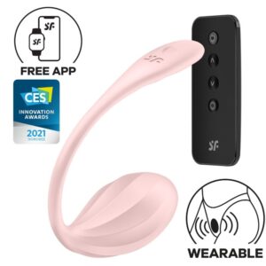 SATISFYER – RIBBED PETAL ESTIMULADOR DE CONTROLE REMOTO G POINT ROSE COM APLICATIVO GRATUITO