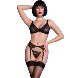 CHILIROSE – CR 4692 CONJUNTO QUATRO PEÇAS PRETO M