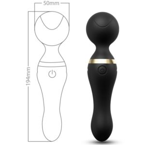 ARMONY – FREEZA MASSAGER E VIBRADOR CABEÇA SUPER FLEXÍVEL PRETA