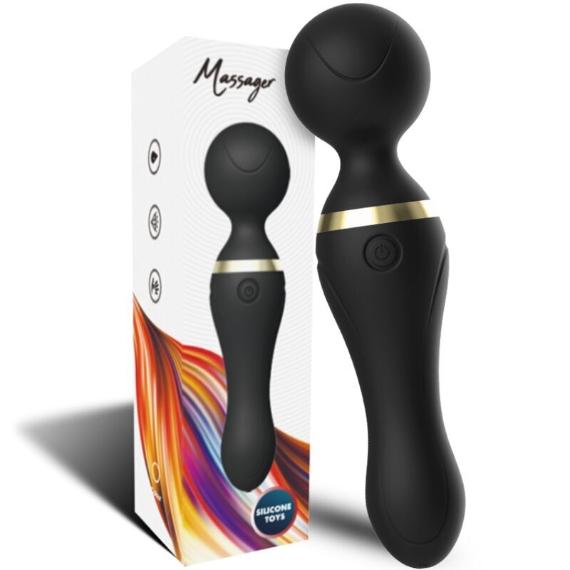 Mercadox ARMONY - FREEZA MASSAGER E VIBRADOR CABEÇA SUPER FLEXÍVEL PRETA