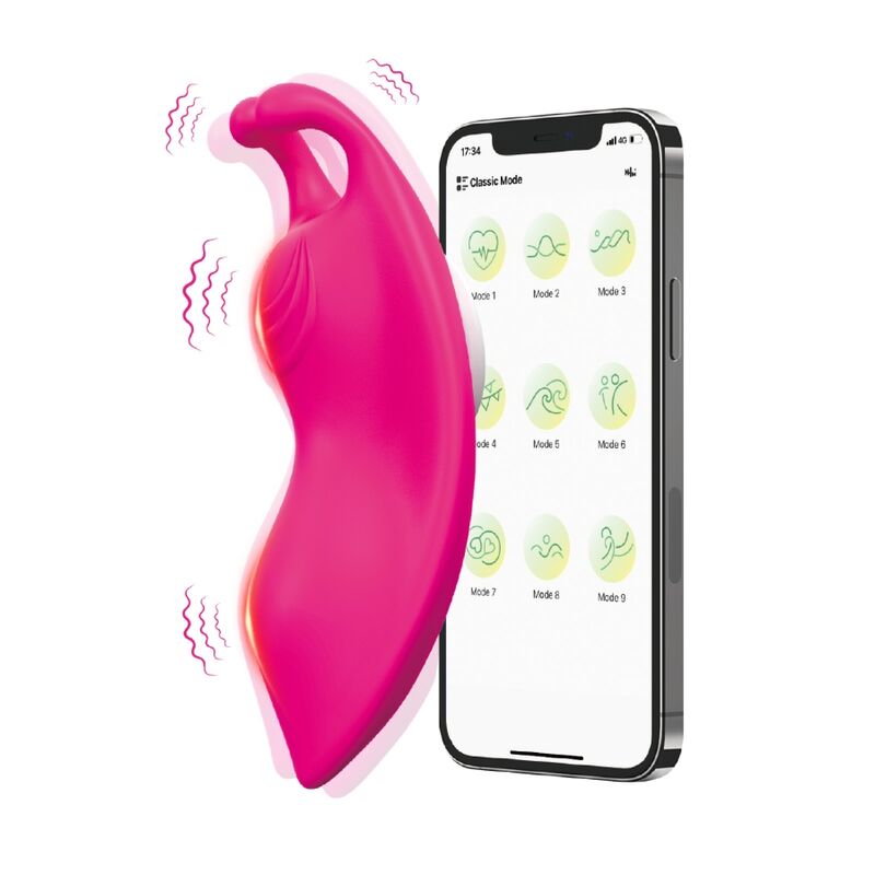 Mercadox ARMONY - HONEYBEE WEARABLE CALÇAS VIBRADOR G-SPOT FÚCSIA - APLICATIVO GRATUITO