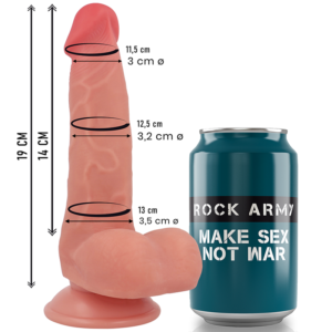ROCKARMY – SILICONE LÍQUIDO FOX 19 CM -O- 3,2 CM