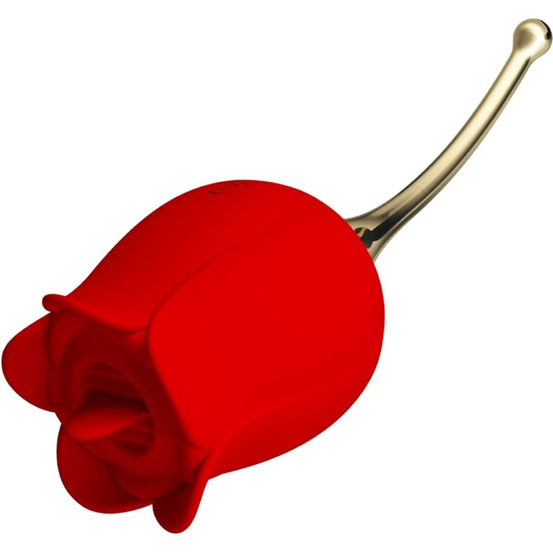 Mercadox PRETTY LOVE - ESTIMULADOR DE CLITÓRIS ROSE LOVER 12 VIBRAÇÕES VERMELHO