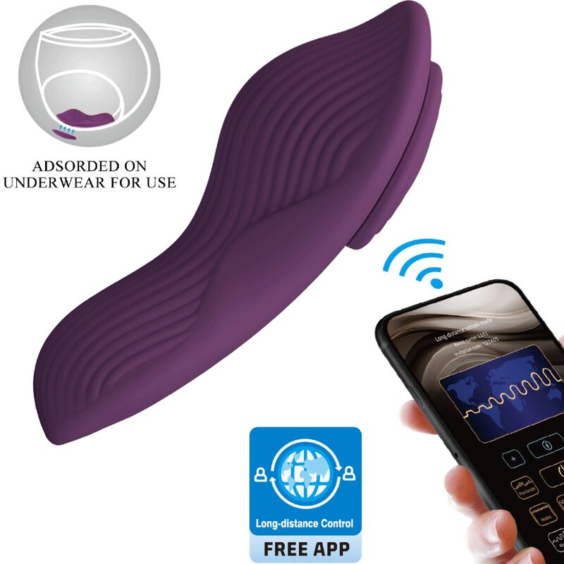 Mercadox PRETTY LOVE - MANE LAY ON MASSAGEADOR DE CLITÓRIS 10 VIBRAÇÕES CONTROLE REMOTO ROXO