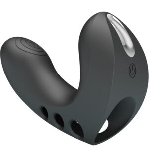 PRETTY LOVE – VIBRADOR DE DEDO CAMELIA 7 VIBRAÇÕES PRETO