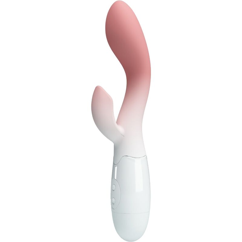 Mercadox PRETTY LOVE - VIBRADOR BRILHANTE DO PONTO G + ESTIMULADOR DE CLITÓRIS 30 VIBRAÇÕES ROSA