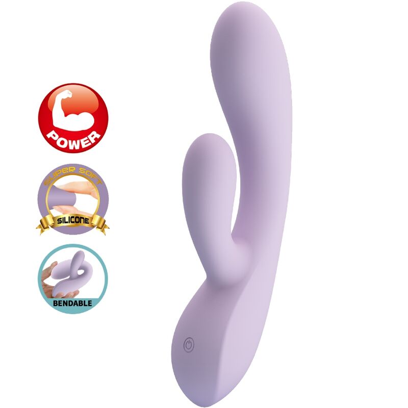 Mercadox PRETTY LOVE - VIBRADOR ROSOLYN RABBIT 10 VIBRAÇÕES ROXO