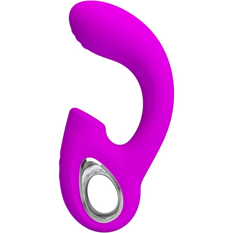 Mercadox PRETTY LOVE - SIBEL SIBEL VIBRADOR PONTO G + ESTIMULADOR DE CLITÓRIS 10 VIBRAÇÕES ROXO