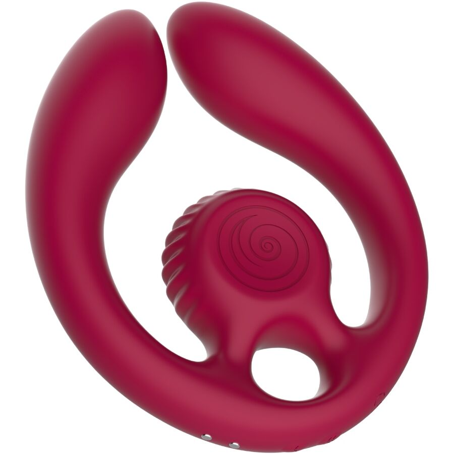 Mercadox SNAIL VIBE - GIZI DUO ESTIMULADOR DE CASAIS COM CONTROLE REMOTO BURGUNDY
