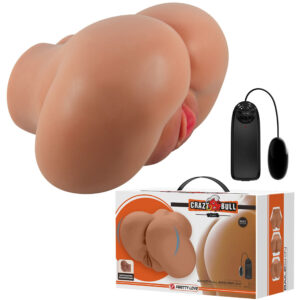 CRAZY BULL – VIBRADOR LUNA COM CONTROLE REMOTO REALISTA DE VAGINA E ÂNUS