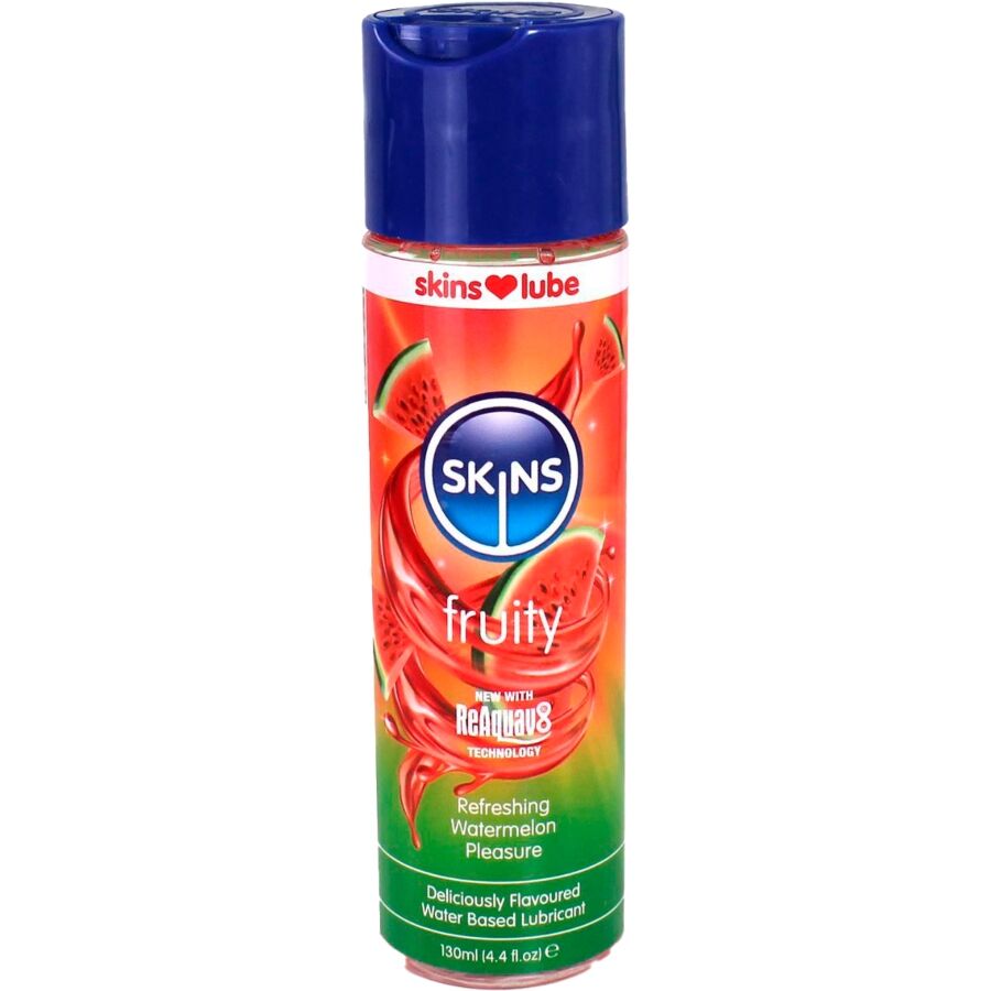 Mercadox SKINS - LUBRIFICANTE À BASE DE ÁGUA COM SABOR DE MELANCIA 130 ML