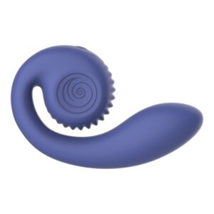 SNAIL VIBE – GIZI LITE VIBRADOR DUPLO ROXO PARA PONTO G E CLITOR