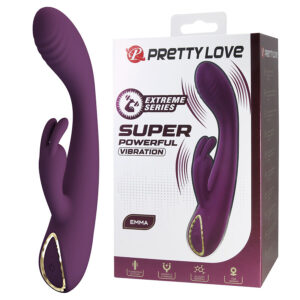 PRETTY LOVE – EMMA VIBRADOR ROXO RABBIT COM ESTIMULADOR