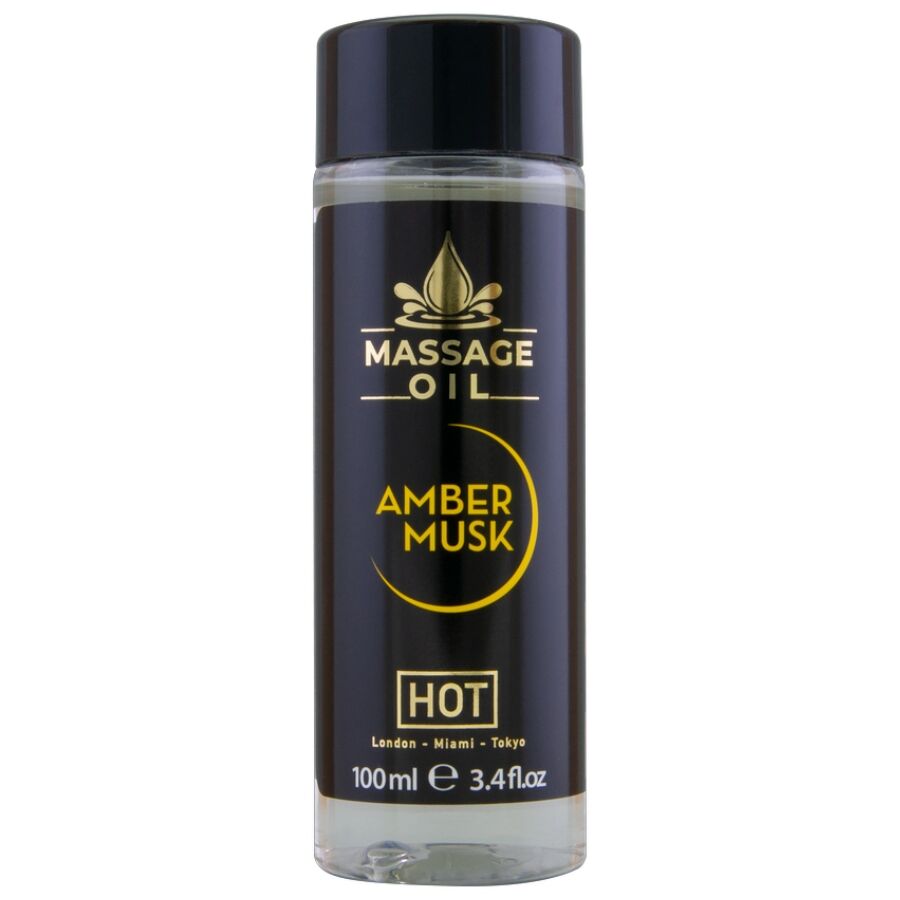 Mercadox HOT - LEO DE MASSAGEM  ÂMBAR E ALMÍSCAR 100 ML