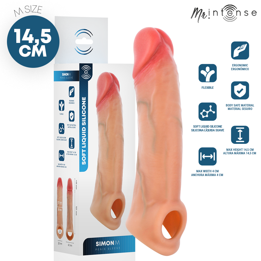Mercadox MR INTENSE - SIMON M CAPA DE SILICONE PARA PÊNIS 14