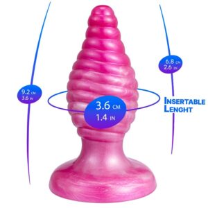 SILEXD – CHERRY PLUG ANAL FANTASY DE SILICONE LÍQUIDO TERMOREATIVO ROSA 9,2 CM