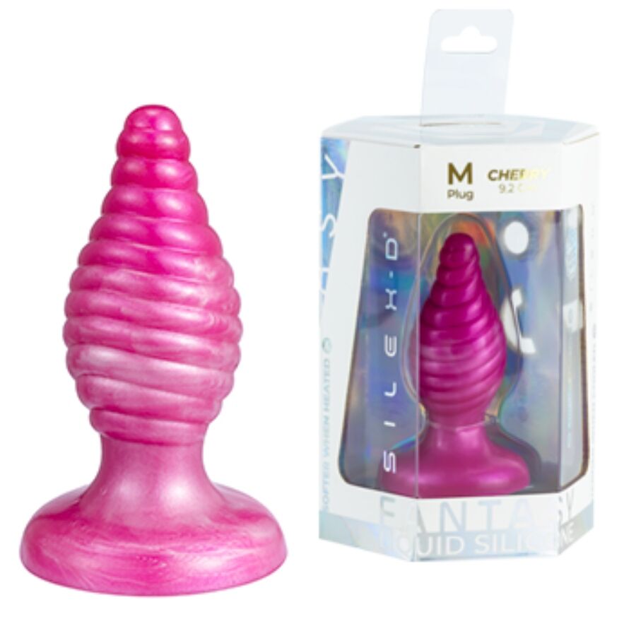 Mercadox SILEXD - CHERRY PLUG ANAL FANTASY DE SILICONE LÍQUIDO TERMOREATIVO ROSA 9