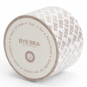 BYE-BRA – BODY TAPE DOUBLE SIDED CINTA DE DOBLE CARA BEIGE TALLA ÚNICA 5 x 500 CM