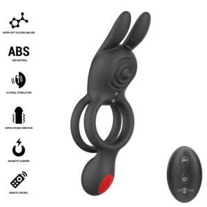 INTENSE – ANEL VIBRATÓRIO DUPLO QUINN COM CONTROLE REMOTO