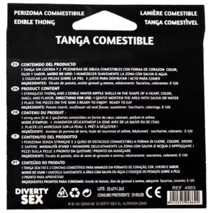 HOTFLOWERS – MENINA WAFER THONG E 2 NIPPLE ALMOFADAS SABOR MORANGO /es/pt/en/fr/it/