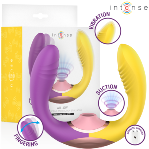 INTENSE – WILLOW – ESTIMULADOR DE SUCÇÃO E VIBRAÇÃO 3 EM 1