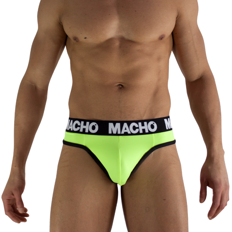 Mercadox MACHO - MTG001 CALCINHA FIO DENTAL AMARELA FLUORESCENTE TAMANHO S