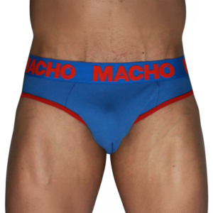 MACHO – MCH005 SLIP CLÁSSICO AZUL + VERMELHO M