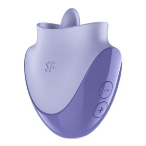 SATISFYER – TONGUE DANCER ESTIMULADOR CLITORIANO COM VIBRAÇÃO E PULSAÇÕES LILÁS