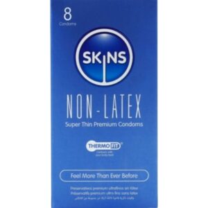 SKINS – CAMISINHAS SEM LÁTEX – PACOTE COM 8 UNIDADES