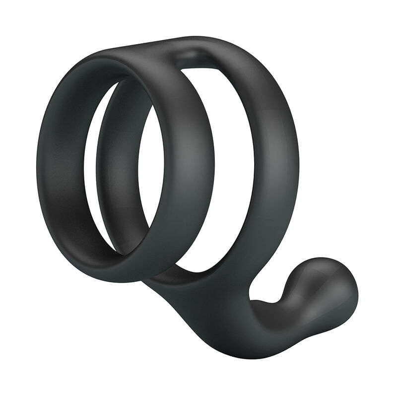 Mercadox CRAZY BULL - ANEL DUPLO PARA PÊNIS E TESTÍCULOS YANCY PRETO