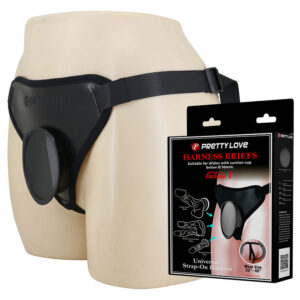 PRETTY LOVE – ARNÊS UNIVERSAL COM STRAP-ON PRETO