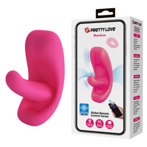 PRETTY LOVE – MASSAGEADOR HAZELYNN COM 12 FUNÇÕES E CONTROLE POR APLICATIVO (ROSA)
