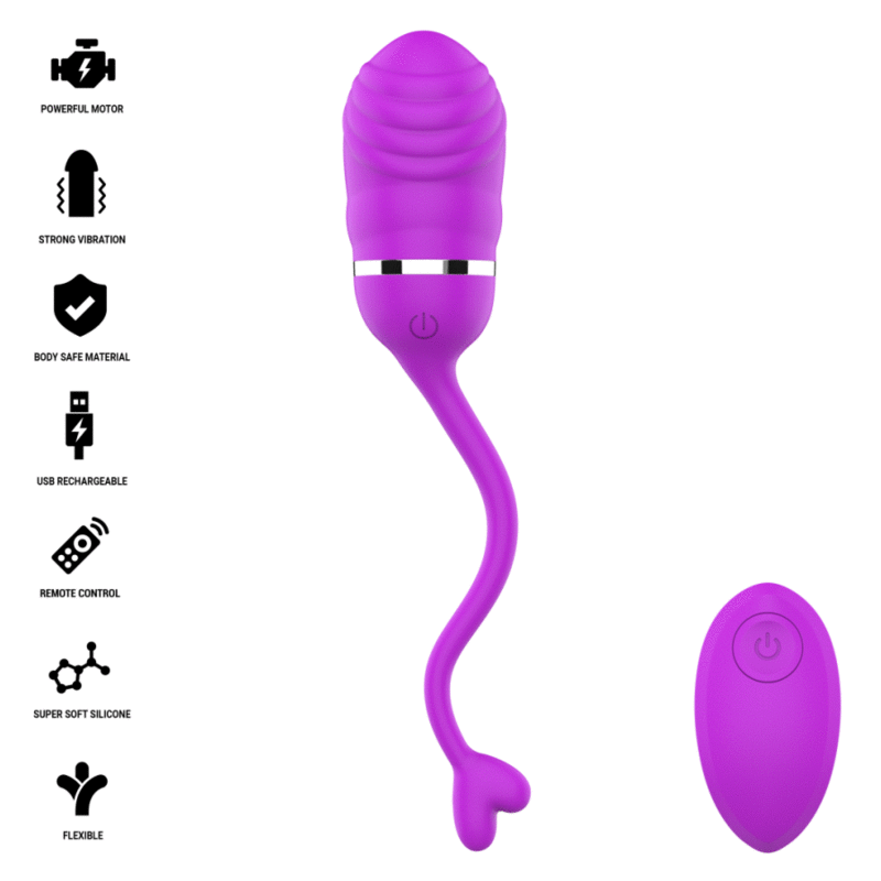 Mercadox INTENSE - SOOKIE OVO VIBRATÓRIO COM CONTROLE REMOTO ROXO